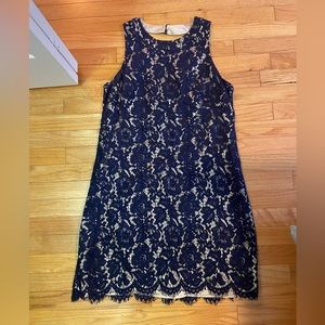 Vince Camuto blue lace dress